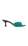 Staud Brigitte Beaded Mules In Blue