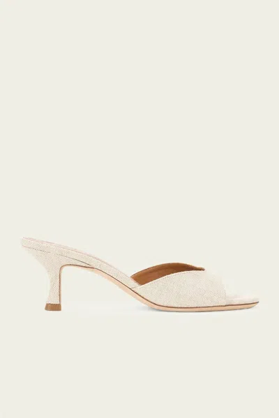 Staud Brigitte Mule In Natural In White