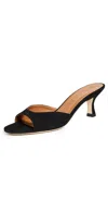 Staud Brigitte Suede Mules In Black