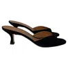 Staud Brigitte Mules In Black Suede