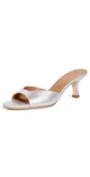 Staud Brigitte Slide Sandal In Silver