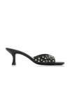 Staud Brigitte Studded Leather Mules In Black