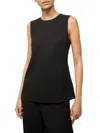 Staud Bronte Sleeveless Tunic Top In Black In Black