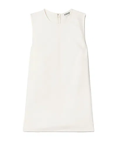 Staud Bronte Crepe Tank In White