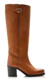 Staud Brooklyn Leather Boots In Brown