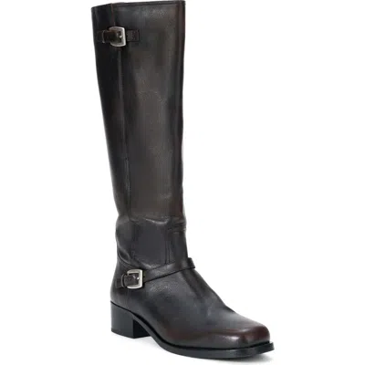 Staud Brooklyn Leather Knee High Boot In Black
