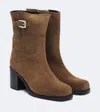Staud Brooklyn Suede Ankle Boots In Multi