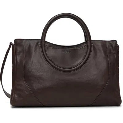Staud ブラウン Maude サッチェル トートバッグ In Espresso