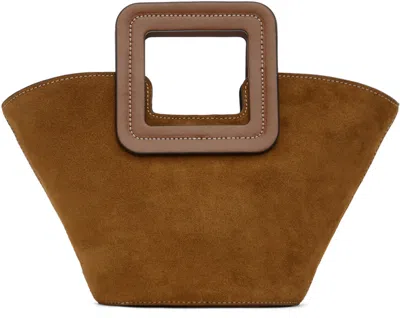 Staud Women's Shirley Mini Suede Bucket Bag In Tan