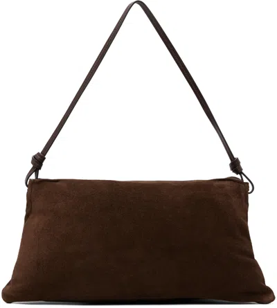 Staud Brown Vivi Shoulder Bag In Maho Mahogany