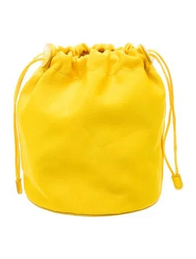 Pre-owned Staud Bucket Bag In Yellow