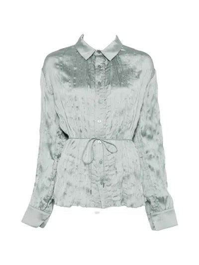 Staud Button-up Shirt In Green