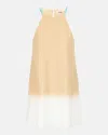 Staud Cabo Tie-dye Linen Dress In Desert Tie Dye