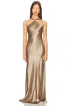 Staud Cadence Embellished Satin Maxi Dress