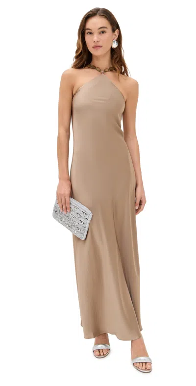 Staud Cadence Dress Dune In Brown