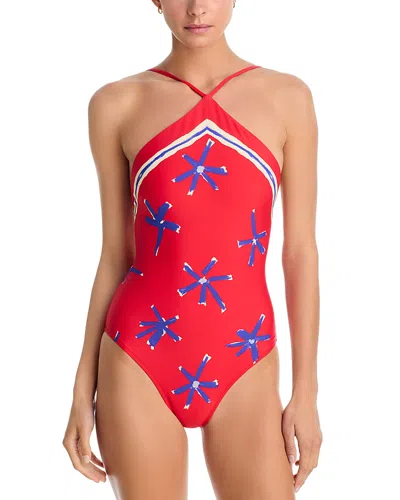 Staud Cadence One Piece Swimsuit In Multi