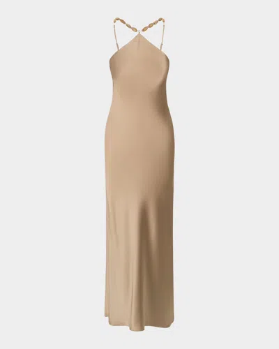 STAUD CADENCE SATIN MAXI DRESS
