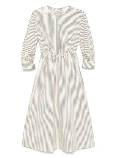 Staud Cafu Maxi Dress In Neutrals