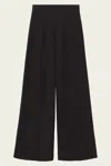 Staud Caleb Straight Leg Pant In Black