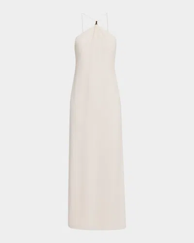 Staud Calla High-neck Maxi Dress In Multi