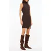 Staud Charade Wool Blend Sweater Dress In Earth