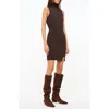 Staud Charade Wool Blend Sweater Dress In Earth