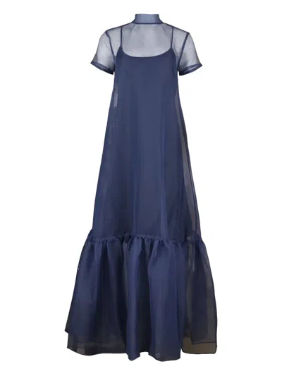Staud Calluna Dress In Blue