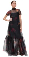 Staud Calluna Floral Sheer Maxi Dress