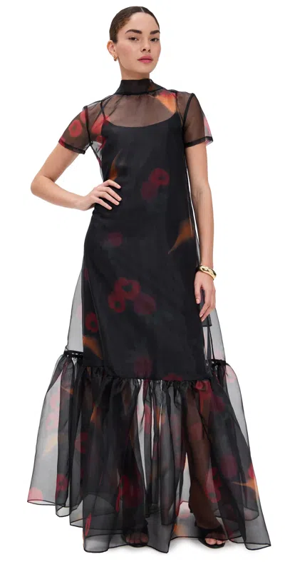 STAUD CALLUNA DRESS FARMER'S MARKET BLACK