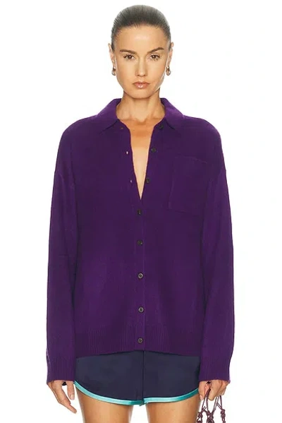 Staud Cameron Cashmere Cardigan In Cosmos