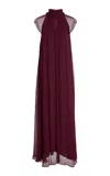 Staud Camilla Maxi Dress In Burgundy