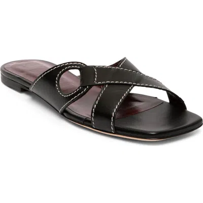 Staud Camille Slide Sandal In Black