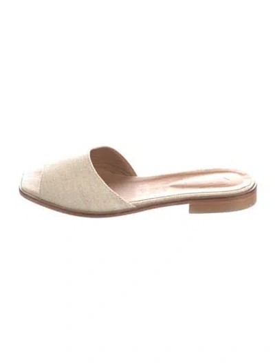 Pre-owned Staud Canvas Mules