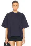 Staud Capsule Oversized Top In Navy