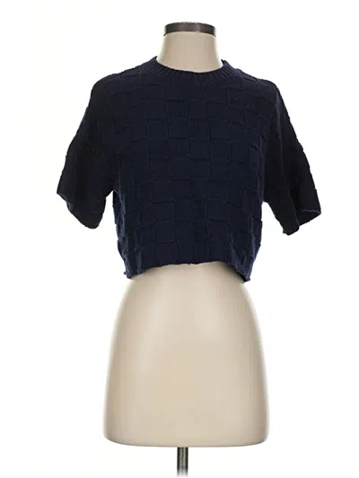 Pre-owned Staud Cardigan Sweater In Blue