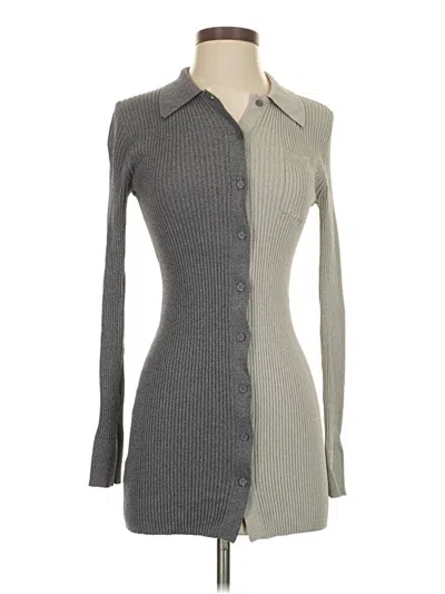 Pre-owned Staud Cardigan Sweater In Gray