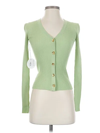 Staud Cardigan Sweater In Green