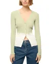 Staud Cargo Sweater In Pale Jade