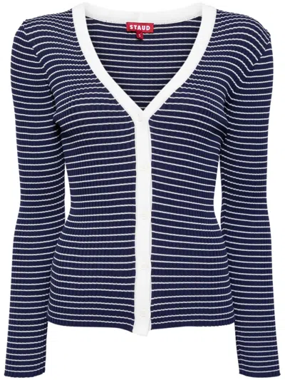 STAUD CARGO STRIPED CARDIGAN