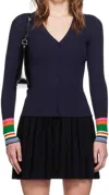 Staud Cargo Sweater Navy Multi In Multi