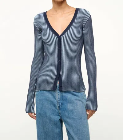 Staud Cargo Sweater In Navy/clear Blue