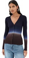 Staud Cargo Sweater Twilight Dip Dye In Twilight Dip Dye