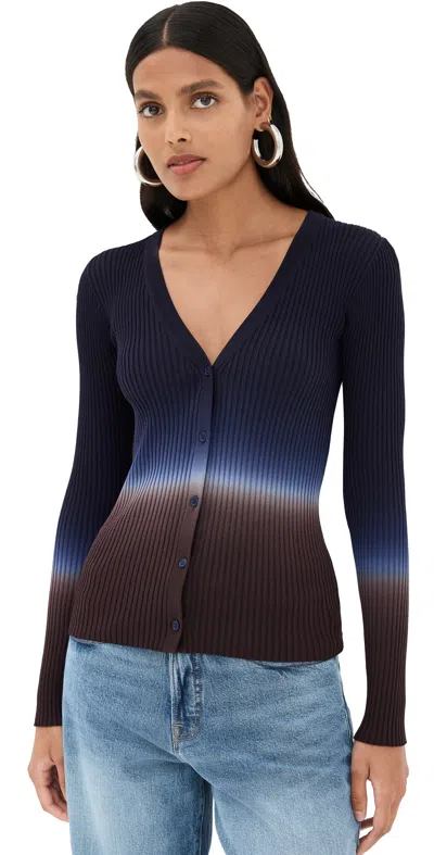 Staud Cargo Sweater Twilight Dip Dye In Multi