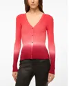 Staud Cargo Cardigan In Twilight Dip Dye