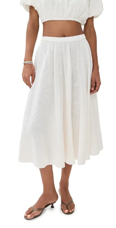 Staud Carla Skirt Buttercream