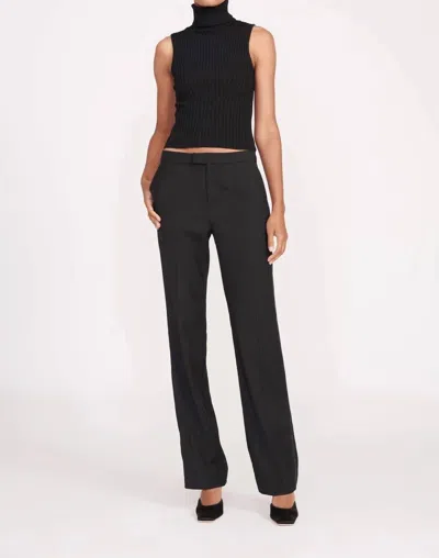 Staud Carnaby Tuxedo Pant In Black