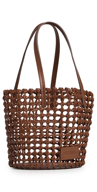 Staud Caro Bucket Bag Tan In Brown