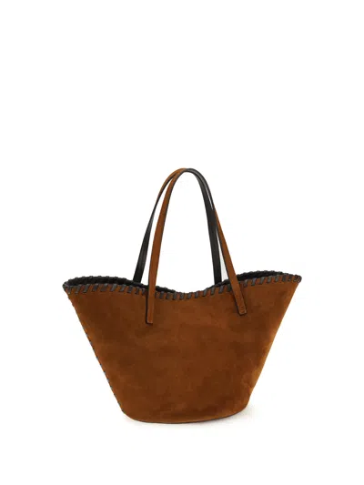 Staud Caro Shoulder Bag In Brown