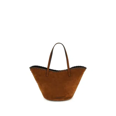 Staud Caro Top Handle Bag  Brown