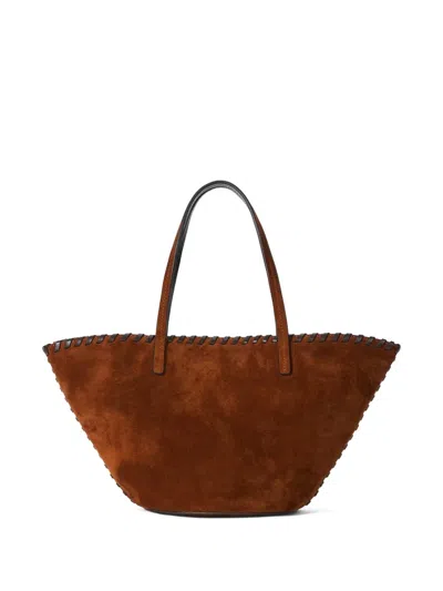 Staud Caro Tote Bag In Brown